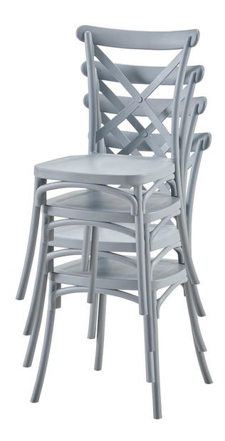 Zahradní židle Saviva (šedá)