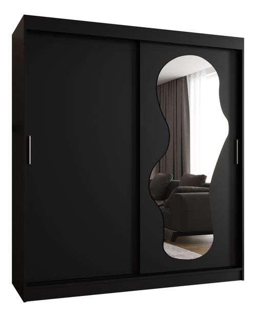 Šatní skříň 180 cm Ulta (černá)