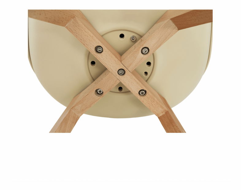 Jídelní stolička Balmaris (vanilková)