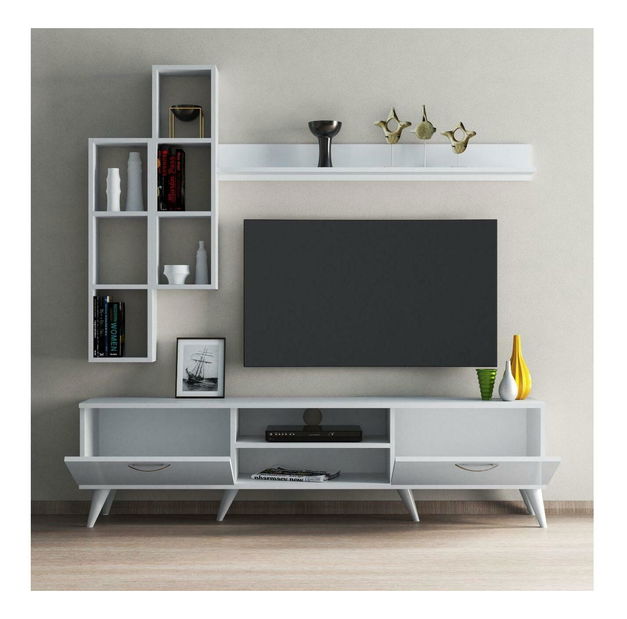 Obývací stěna Lavune 2 (bílá)