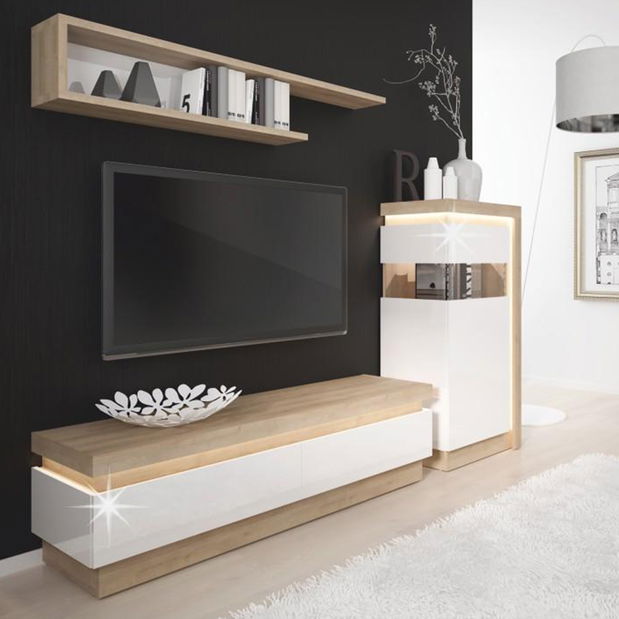 Vitrína Leonan 04 (s osvětlením) (P)