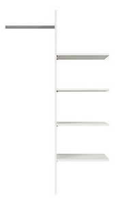 Policie do skříně BRW Kaspian WKSZF/86 (bílá)