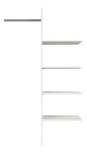 Policie do skříně BRW Kaspian WKSZF/86 (bílá)