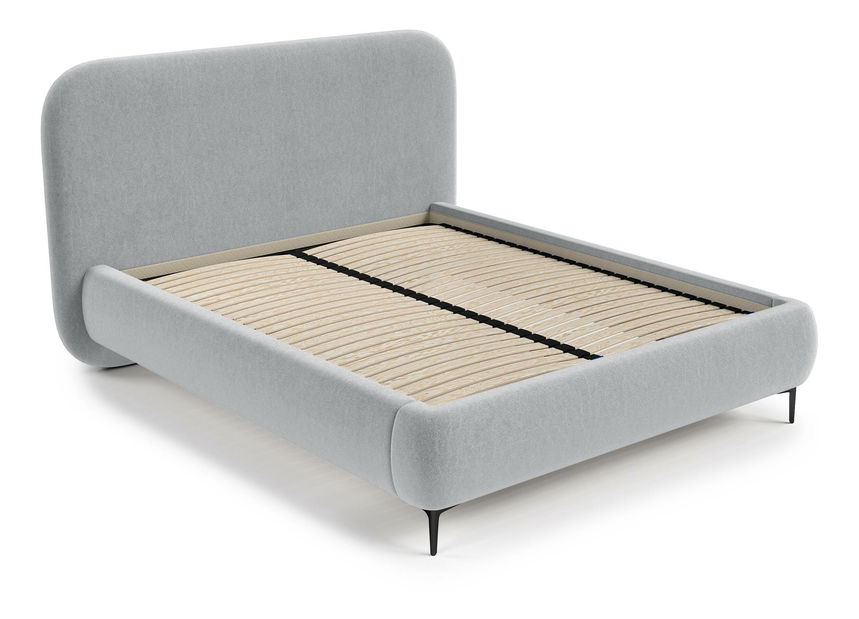 Manželská postel 180 cm Mononoke (s roštem) (béžová + černá) *výprodej