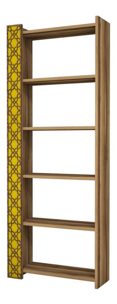 Regál Tobobi 1 (ořech + žlutá)