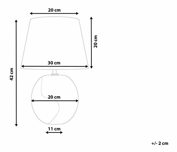 Stolní lampa Argentia (grafit)