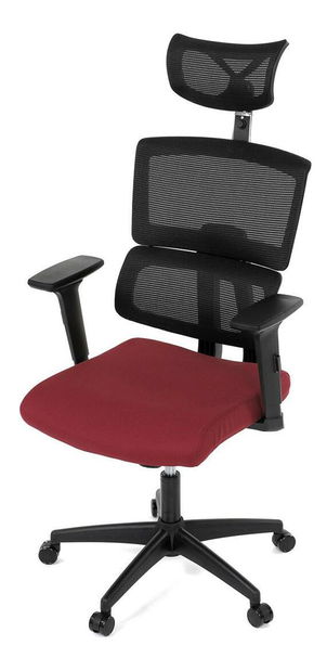 Kancelářské křeslo Kurosadas (bordó + černá)
