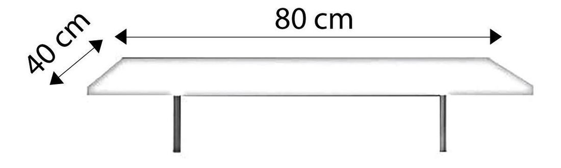 Závěsný PC stolek Lukoko (bílá)