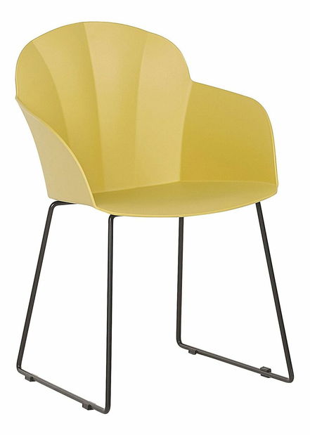 Set 2 ks. jídelních židlí SYVVA (žlutá)
