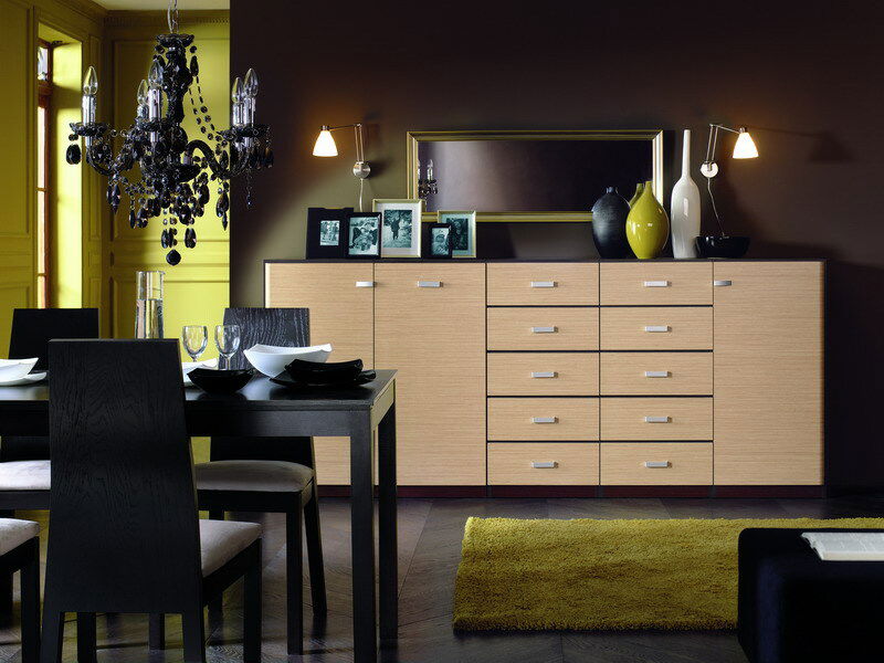 Vitrína BRW CLIPPER KOM4D-4W