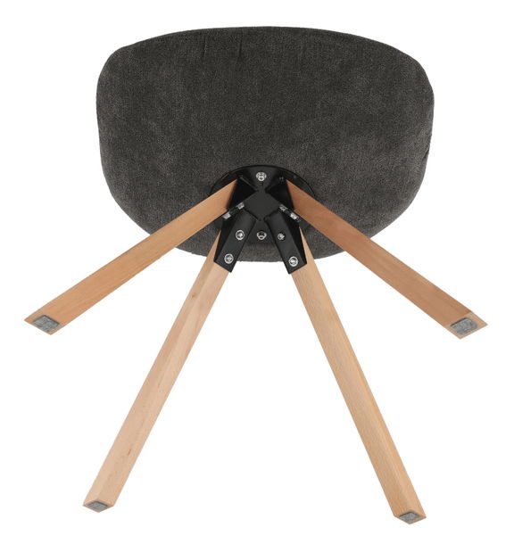 Jídelní židle Sabra (šedohnědá)