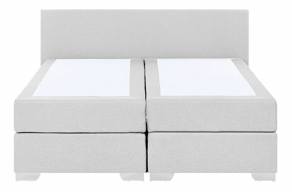 Boxspring postel 160 cm PREMIER (s matracemi) (světle šedá)