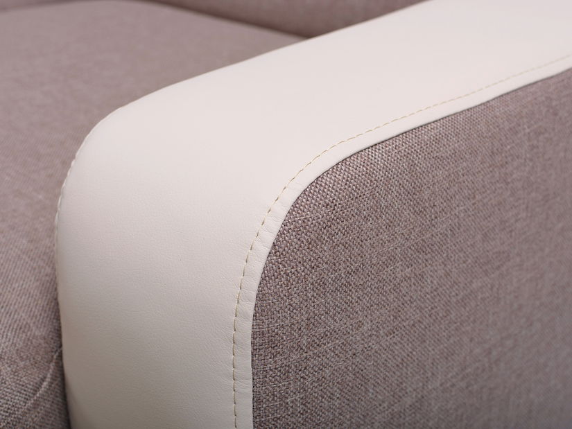 Rohová sedačka Elden (hnědá + béžová) (P)