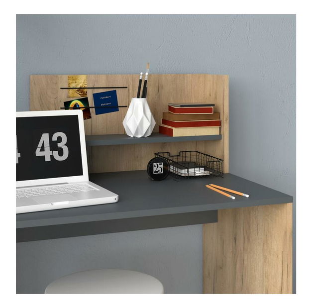 PC stolek Potentes (dub artisan + grafit)