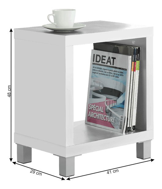 Noční stolek Tansley New 1 CB 101 bílá