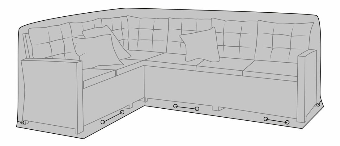 Potah na zahradní nábytek Lvasalia 7 (černá)