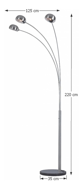 Stojací lampa Candie typ 1