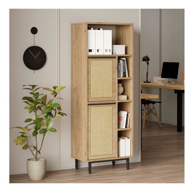 Regál Otto 10 B (ořech + černá)