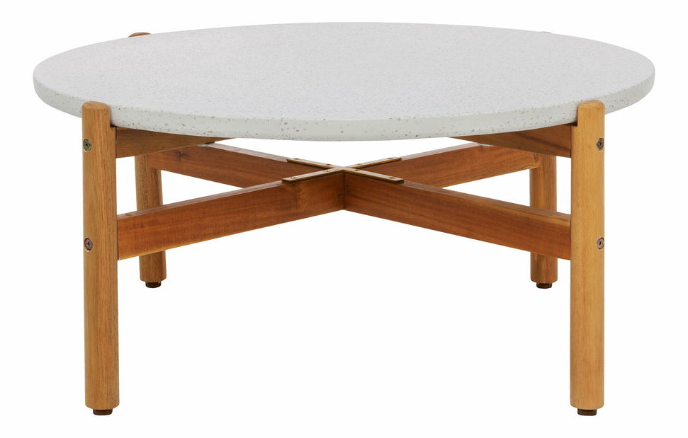 Konferenční stolek Taleria 10 (přírodní + bílá)