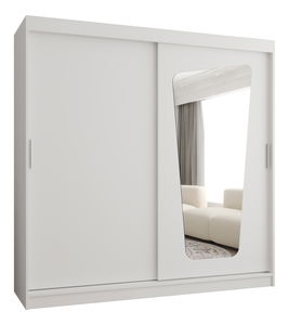 Šatní skříň 200 cm Mokka (bílá)