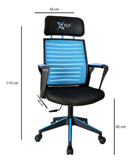 Kancelářské herní křeslo Vamivo 1 (modrá + černá)