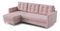 Rohová sedací souprava Divas (L) (růžová)