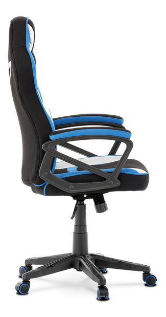 Kancelářské/herní křeslo Ynais-Y340-BLUE (modrá + černá + stříbrná)