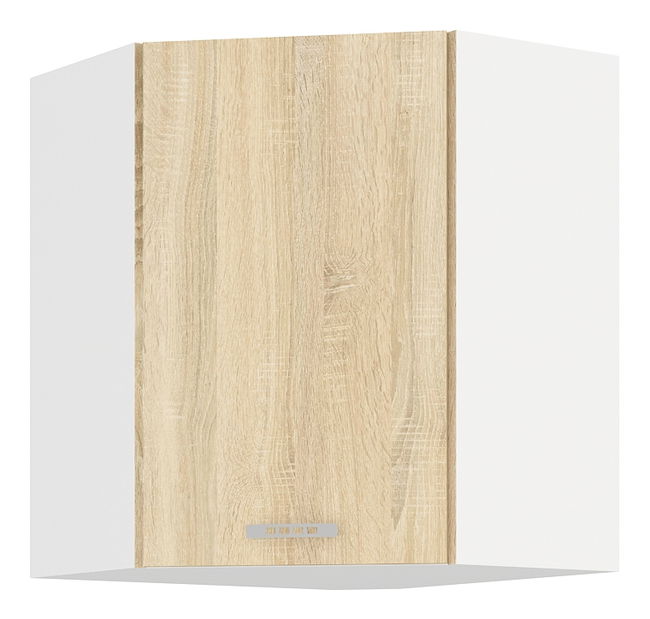 Rohová horní kuchyňská skříňka Sylrona 58 x 58 GN 60 1F (dub sonoma)