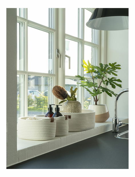 Set 3 ks košíků Jovelia (bílá)