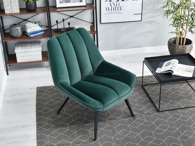 Křeslo Zolta (zelená + černá)