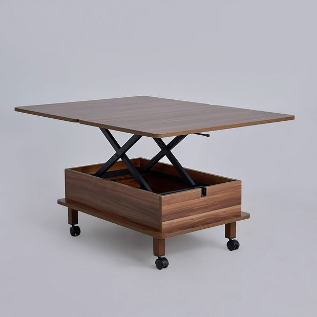 Konferenční stolek na kolečkách Dia (ořech)