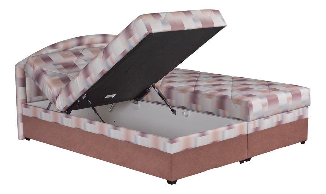 Manželská postel 160 cm Blanár Karolína (vzor City Limits 7) (s roštem a matrací Alena)