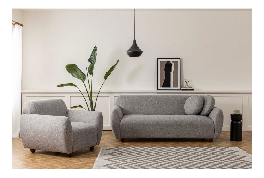 Pohovka trojsedačka Edoletta (světle šedá)