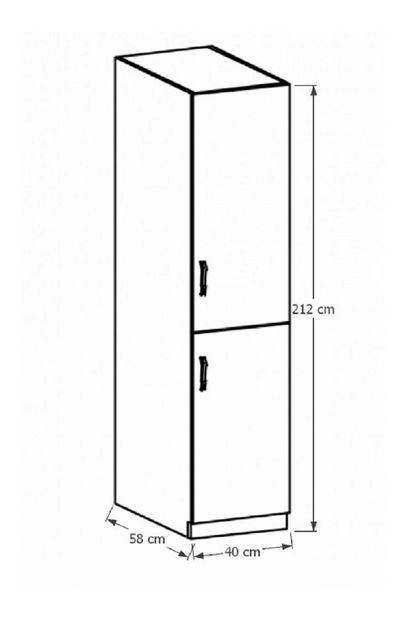 Potravinová kuchyňská skříňka D40SP Sillina (sosna andersen)