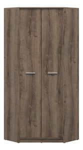  Rohová šatní skříň BRW Nepo Plus 37 (bílá)