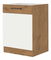 Dolní kuchyňská skříňka Virion 60 D 1F BB (dub lancelot + lesk bílý)