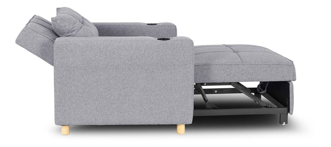 Rozkládací křeslo Suspendida (šedá)