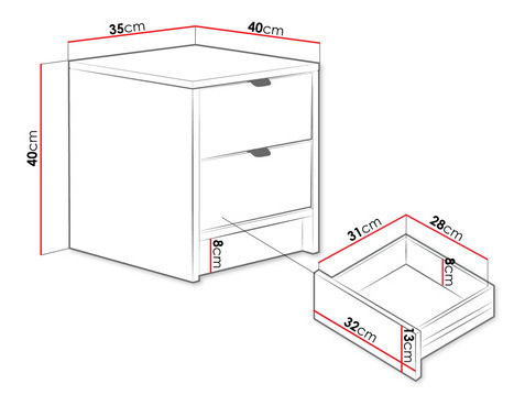 Noční stolek Rozoma 2SZ (černý molet + zlatá)