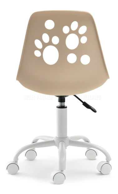 Dětská židle Footy (béžová + bílá)