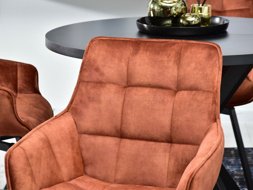 Židle Aranbura (měděná + chromová)