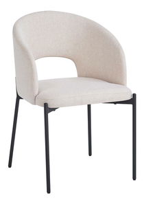 Jídelní židle Lunka (béžová + černá)