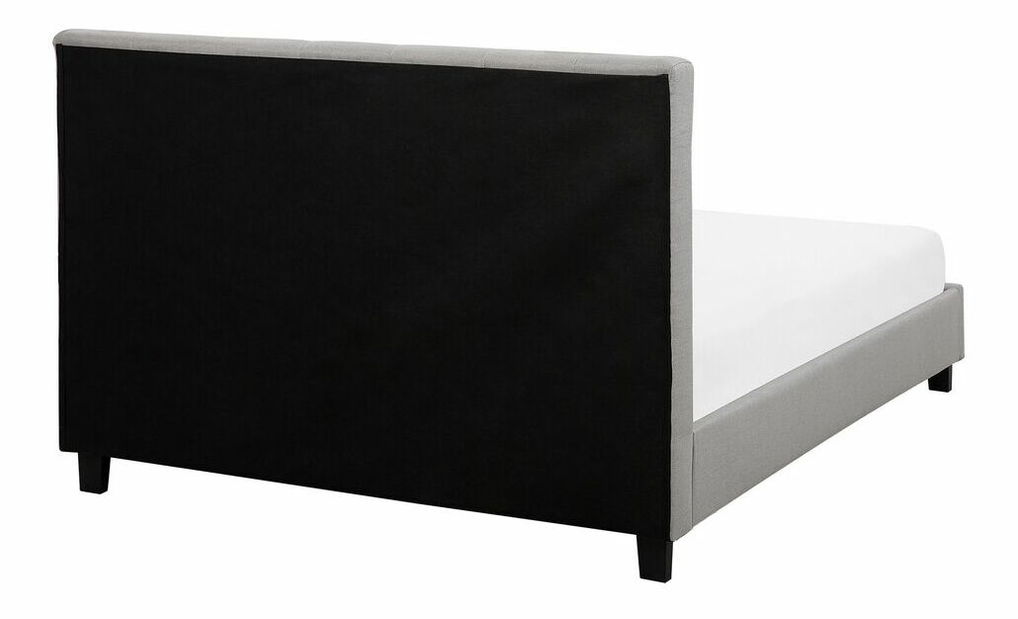 Manželská postel 140 cm Rhiannon (světle šedá) (s roštem a matrací)