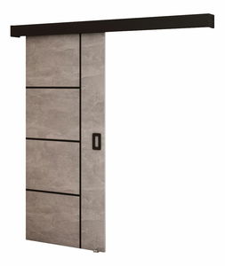 Posuvné dveře 90 cm Bethany IV (beton + černá matná)