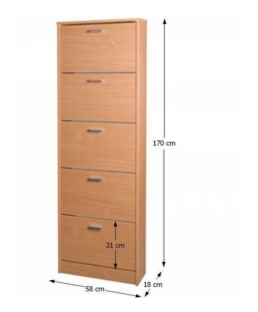 Botník (skříňka na boty) Rahvas 15 buk