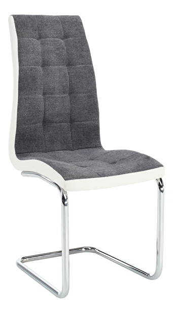 Jídelní židle Santa new (tmavě šedá + bílá)