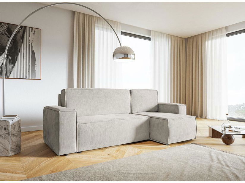 Rohová sedací souprava Copenhagen L (písková + černá)