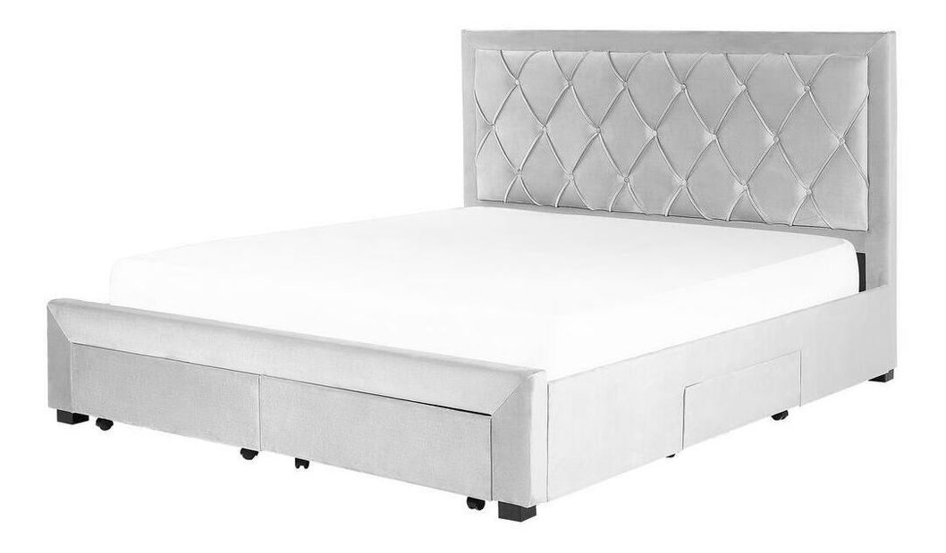 Manželská postel 180 cm Levi (šedá)