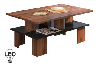 Konferenční stolek Sudbury 2 (švestka + lesk černý)