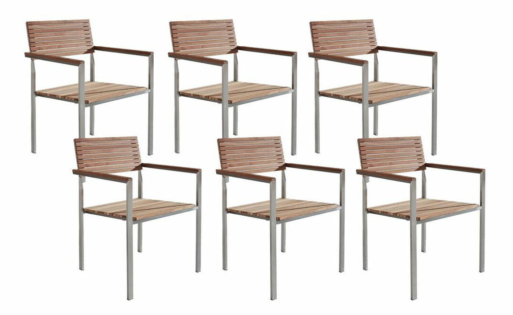 Set 6ks. židlí Veneto (světlé dřevo)