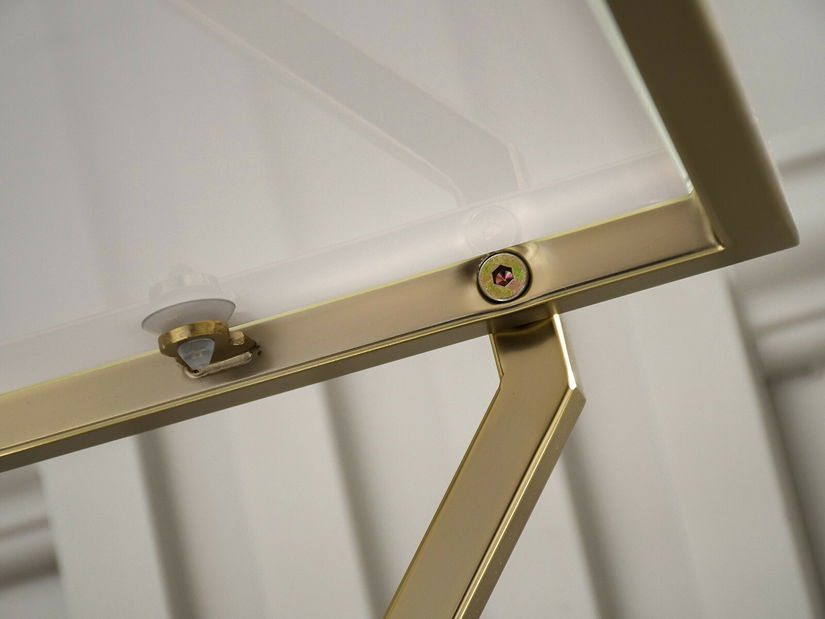 Konferenční stolek Gemido (mramor + zlatá)